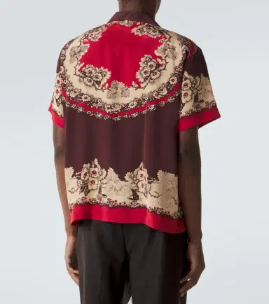 Bode Printed silk bowling shirt | Thumbnail 3