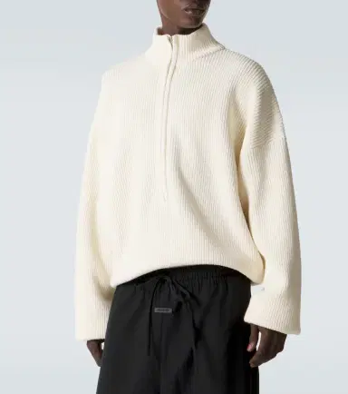 Fear of god Wool, linen, and cotton half-zip sweater | Thumbnail 3 Fear of god Wool, linen, and cotton half-zip sweater | Thumbnail 3