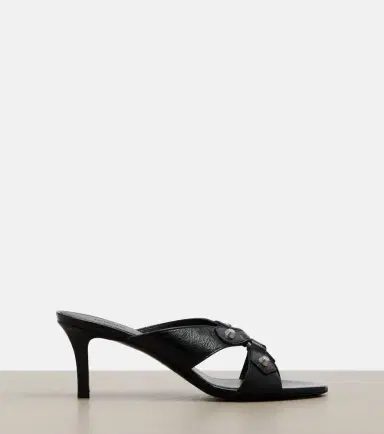 Balenciaga Cagole leather mules | Thumbnail 2 Balenciaga Cagole leather mules | Thumbnail 2