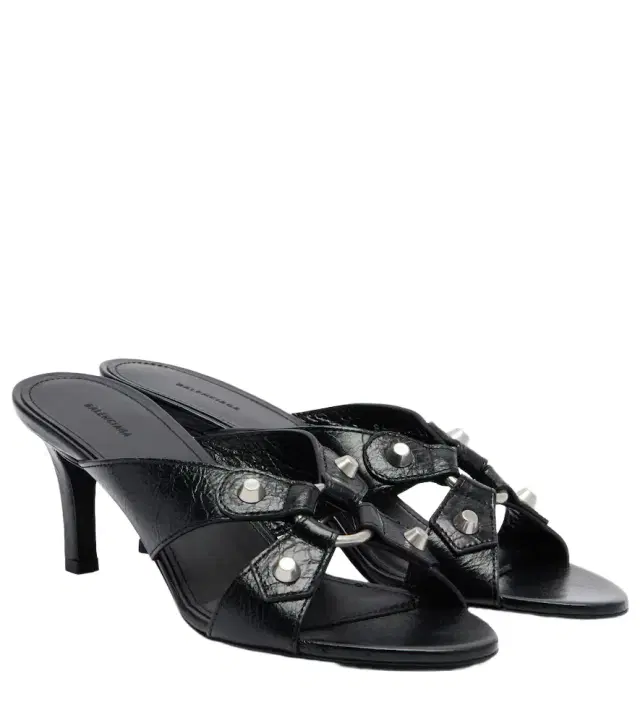 Balenciaga Cagole leather mules