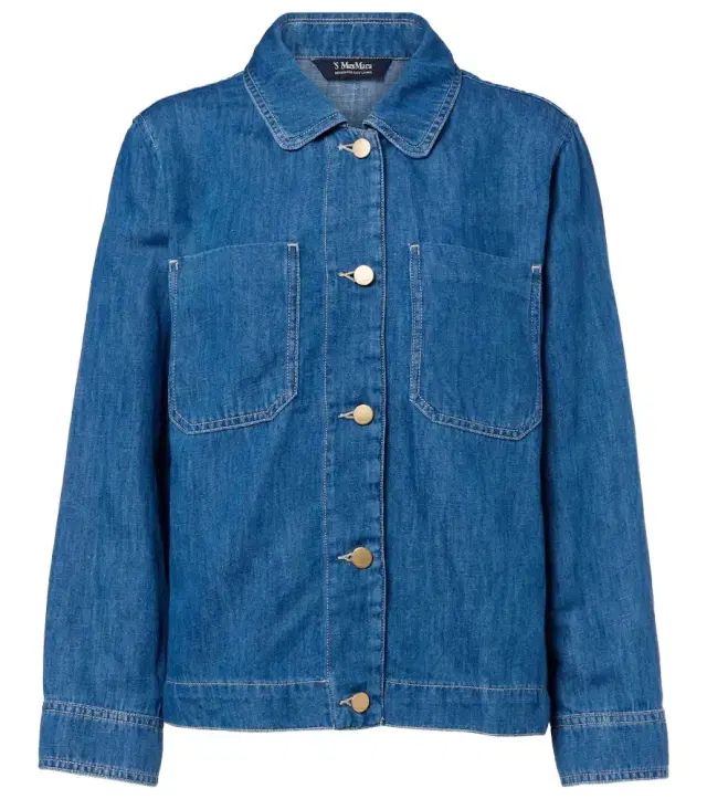 'S Max Mara Galante cotton and linen denim jacket