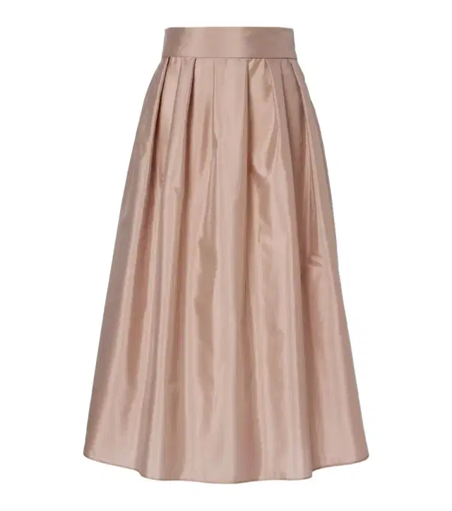 'S Max Mara Effetto pleated taffeta midi skirt