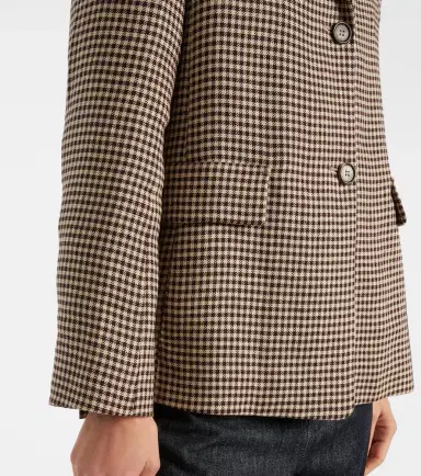 'S Max Mara 'S Max Mara Gita checked linen blazer | Thumbnail 2