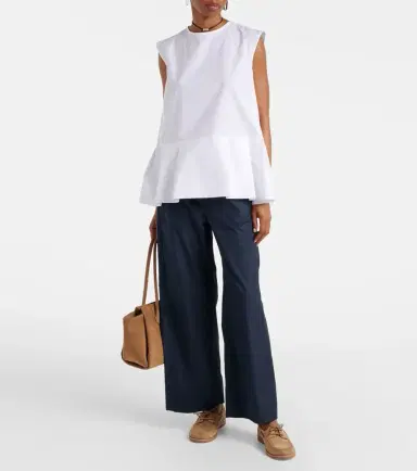 'S Max Mara Argento cotton wide-leg pants | Thumbnail 2 'S Max Mara Argento cotton wide-leg pants | Thumbnail 2
