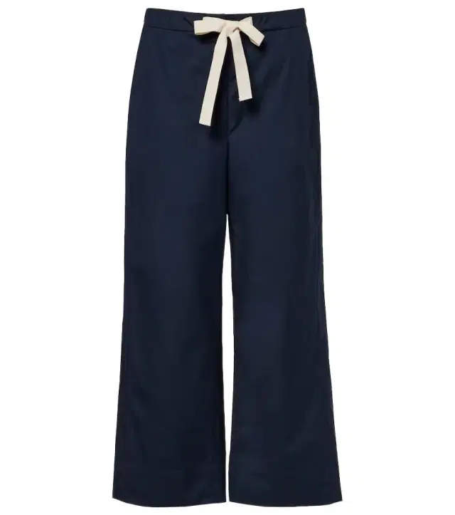 'S Max Mara Argento cotton wide-leg pants