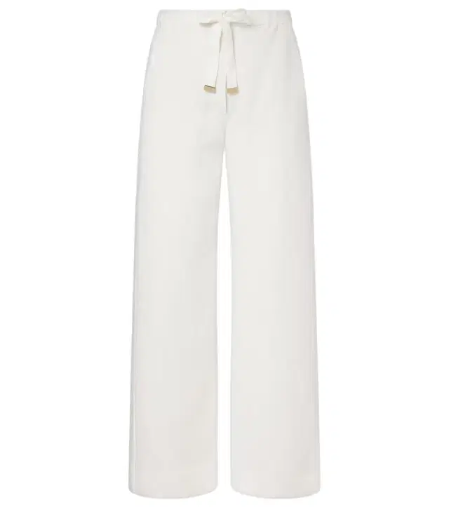 Amedea linen wide-leg pants
