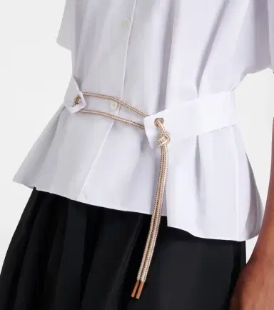 'S Max Mara Carisma belted cotton poplin shirt | Thumbnail 2