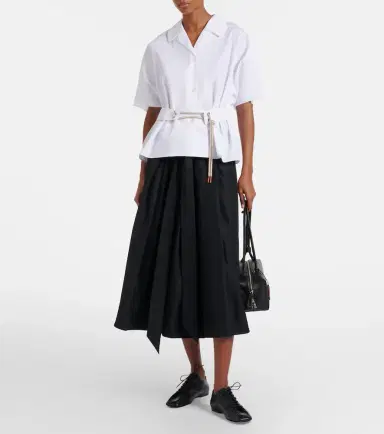 'S Max Mara Carisma belted cotton poplin shirt | Thumbnail 3