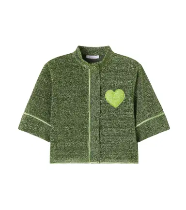 Oseree Kids Oséree Kids Lumière appliqué shirt | Thumbnail 1