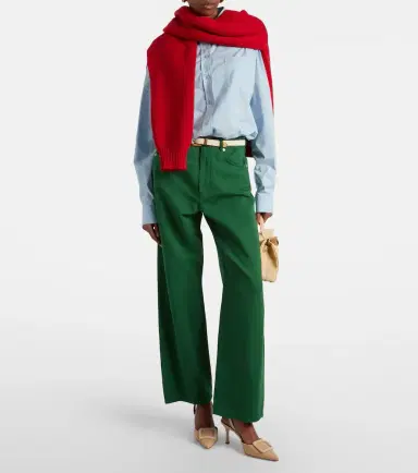 'S Max Mara Onorata cotton and linen wide-leg pants | Thumbnail 2 'S Max Mara Onorata cotton and linen wide-leg pants | Thumbnail 2