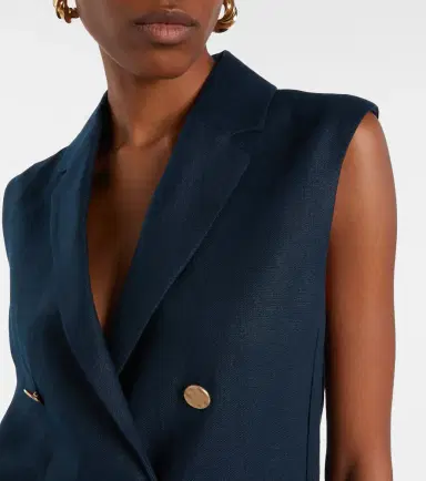 'S Max Mara 'S Max Mara Bird linen vest | Thumbnail 2 'S Max Mara 'S Max Mara Bird linen vest | Thumbnail 2