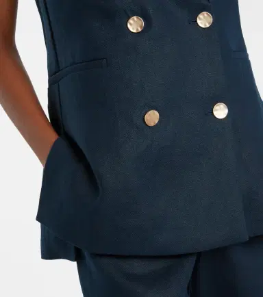 'S Max Mara 'S Max Mara Bird linen vest | Thumbnail 3 'S Max Mara 'S Max Mara Bird linen vest | Thumbnail 3