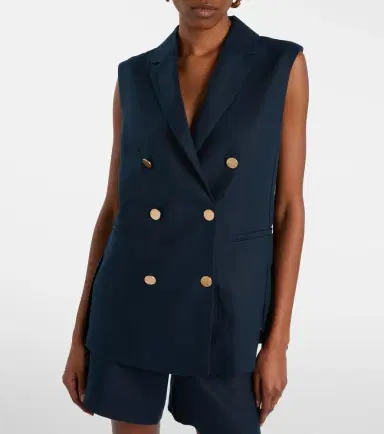 'S Max Mara 'S Max Mara Bird linen vest | Thumbnail 4 'S Max Mara 'S Max Mara Bird linen vest | Thumbnail 4