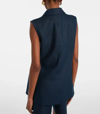 'S Max Mara 'S Max Mara Bird linen vest | Thumbnail 5 'S Max Mara 'S Max Mara Bird linen vest | Thumbnail 5