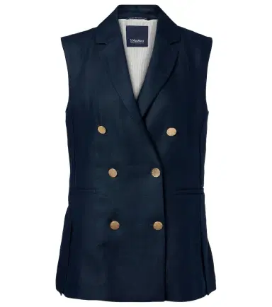 'S Max Mara 'S Max Mara Bird linen vest | Thumbnail 1 'S Max Mara 'S Max Mara Bird linen vest | Thumbnail 1