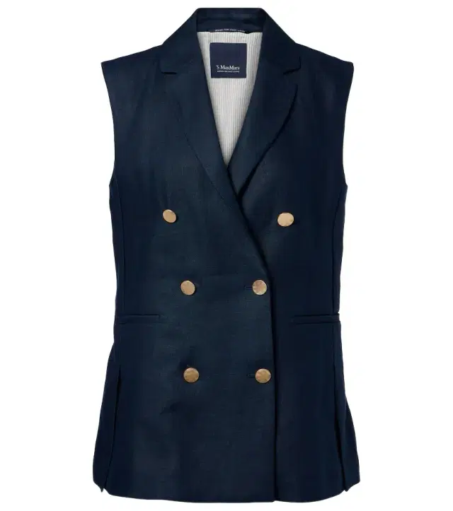 'S Max Mara Bird linen vest