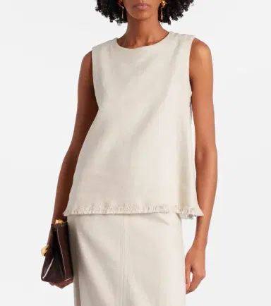 'S Max Mara Manika linen and cotton top | Thumbnail 4