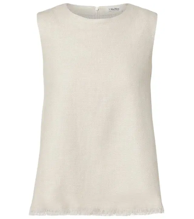 'S Max Mara Manika linen and cotton top