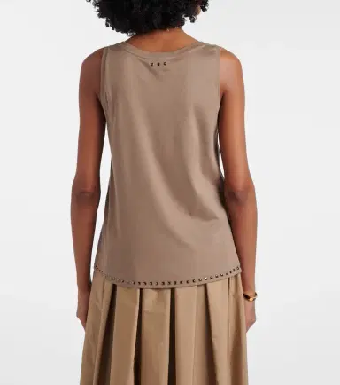 'S Max Mara Furetto embellished cotton-blend tank top | Thumbnail 6