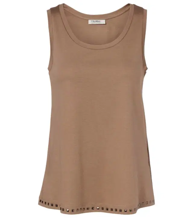 'S Max Mara Furetto embellished cotton-blend tank top