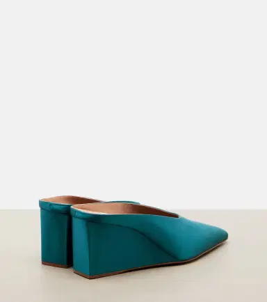 Alaïa Alaïa Cube satin wedge mules | Thumbnail 3