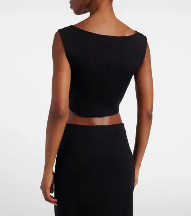 'S Max Mara Dire cotton-blend crop top | Thumbnail 3 'S Max Mara Dire cotton-blend crop top | Thumbnail 3