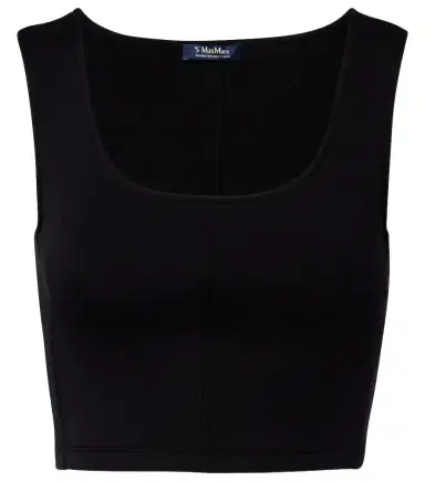 'S Max Mara Dire cotton-blend crop top | Thumbnail 1 'S Max Mara Dire cotton-blend crop top | Thumbnail 1