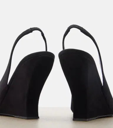 Alaïa Alaïa Suede wedge slingback pumps | Thumbnail 3