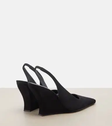 Alaïa Alaïa Suede wedge slingback pumps | Thumbnail 4