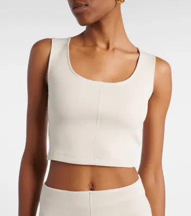 'S Max Mara Dire cotton-blend jersey crop top | Thumbnail 5