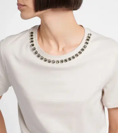 'S Max Mara Bingo embellished cotton-blend T-shirt | Thumbnail 4