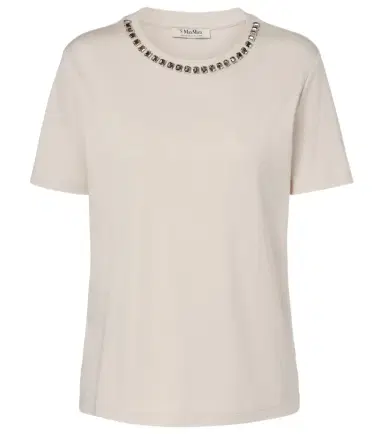 'S Max Mara Bingo embellished cotton-blend T-shirt | Thumbnail 1
