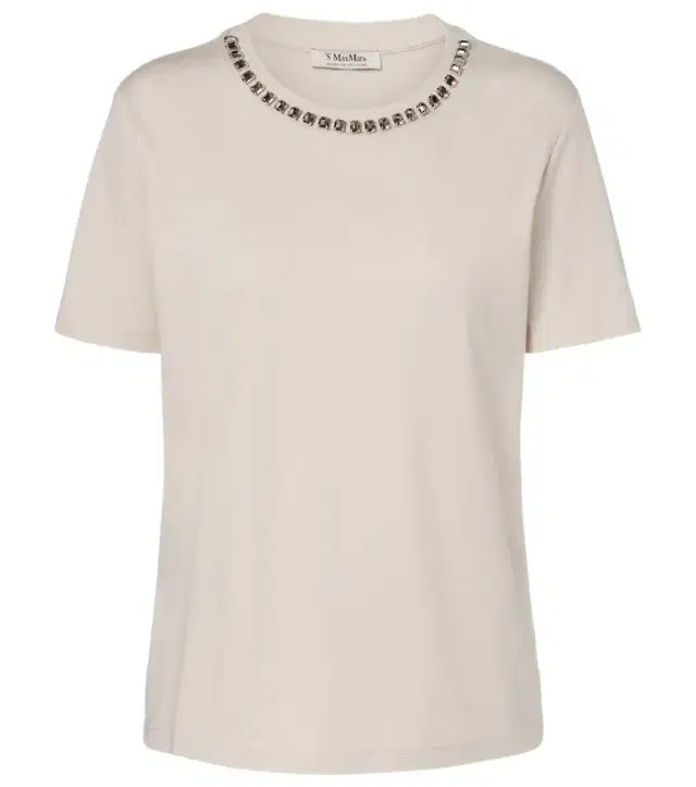 'S Max Mara Bingo embellished cotton-blend T-shirt