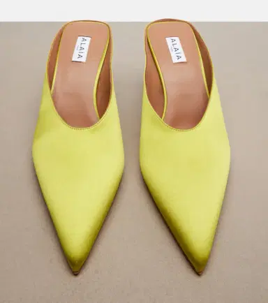 Alaïa Alaïa Cube satin wedge mules | Thumbnail 2