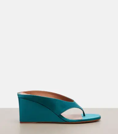 Alaïa Alaïa Cube satin wedge thong sandals | Thumbnail 3
