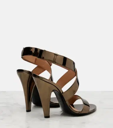 Alaïa Alaïa Cone mirrored leather sandals | Thumbnail 4 Alaïa Alaïa Cone mirrored leather sandals | Thumbnail 4