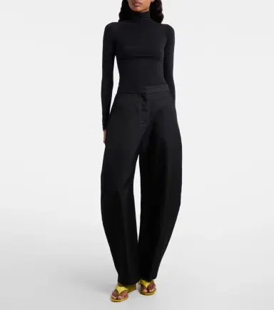Alaïa Alaïa Cube satin wedge thong sandals | Thumbnail 5