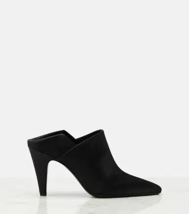 Alaïa Alaïa Cone satin mules | Thumbnail 4 Alaïa Alaïa Cone satin mules | Thumbnail 4