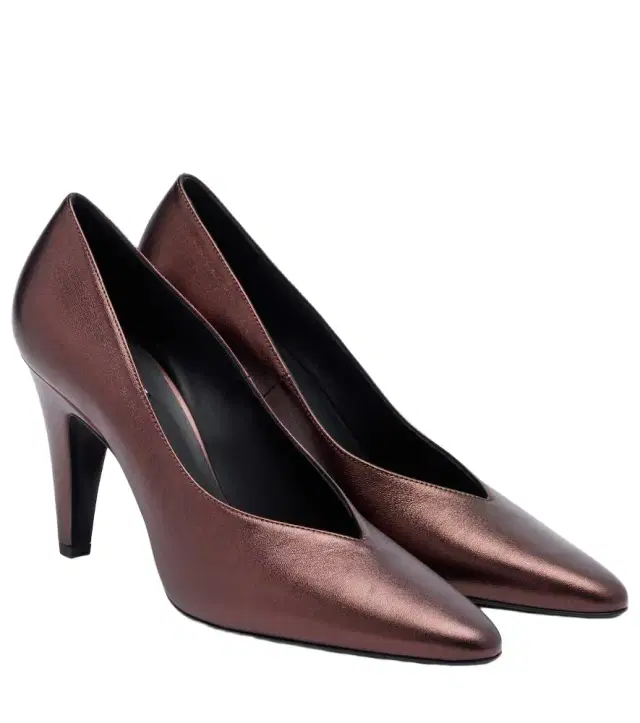 Alaia Alaïa Metallic leather pumps