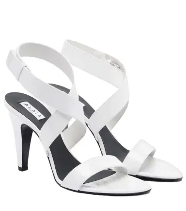 Alaïa Alaïa Patent leather slingback sandals | Thumbnail 1