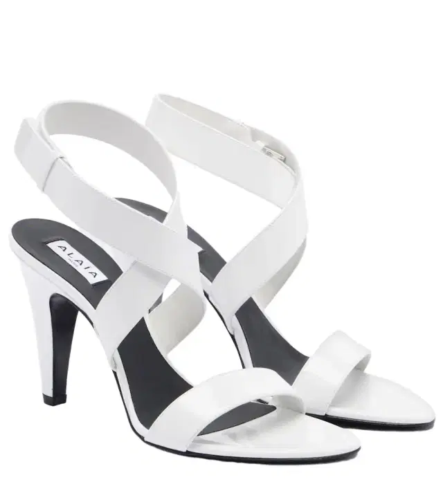 Alaia Alaïa Patent leather slingback sandals