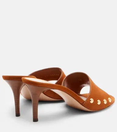 Gianvito Rossi Avelin embellished suede sandals | Thumbnail 2