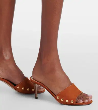 Gianvito Rossi Avelin embellished suede sandals | Thumbnail 6
