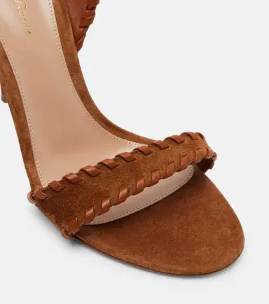 Gianvito Rossi Suede and leather slingback sandals | Thumbnail 2 Gianvito Rossi Suede and leather slingback sandals | Thumbnail 2