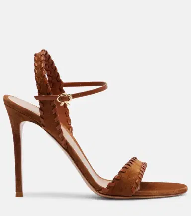 Gianvito Rossi Suede and leather slingback sandals | Thumbnail 4 Gianvito Rossi Suede and leather slingback sandals | Thumbnail 4