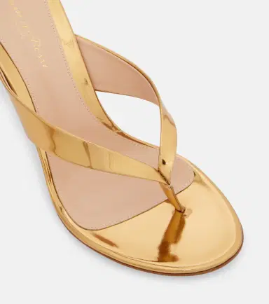 Gianvito Rossi Sofia metallic leather mules | Thumbnail 3