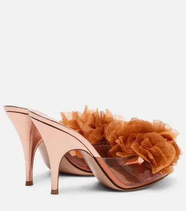 Gianvito Rossi Igea floral-appliqué PVC mules | Thumbnail 3 Gianvito Rossi Igea floral-appliqué PVC mules | Thumbnail 3