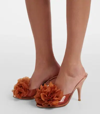 Gianvito Rossi Igea floral-appliqué PVC mules | Thumbnail 5 Gianvito Rossi Igea floral-appliqué PVC mules | Thumbnail 5