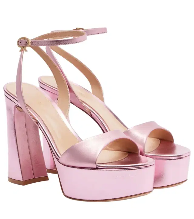 Gianvito Rossi Nancy 110 leather platform sandals
