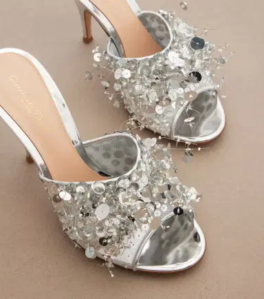 Gianvito Rossi Abyssa sequined mesh mules | Thumbnail 4